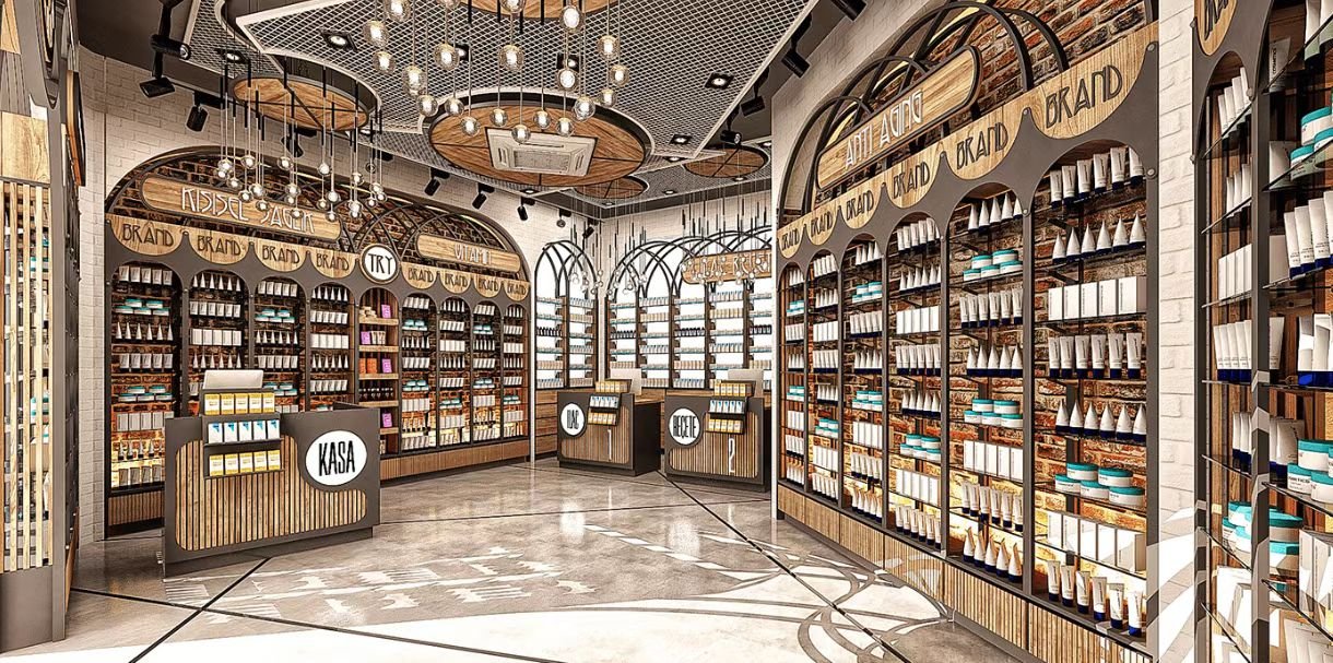 Мебель для аптек из массива дерева