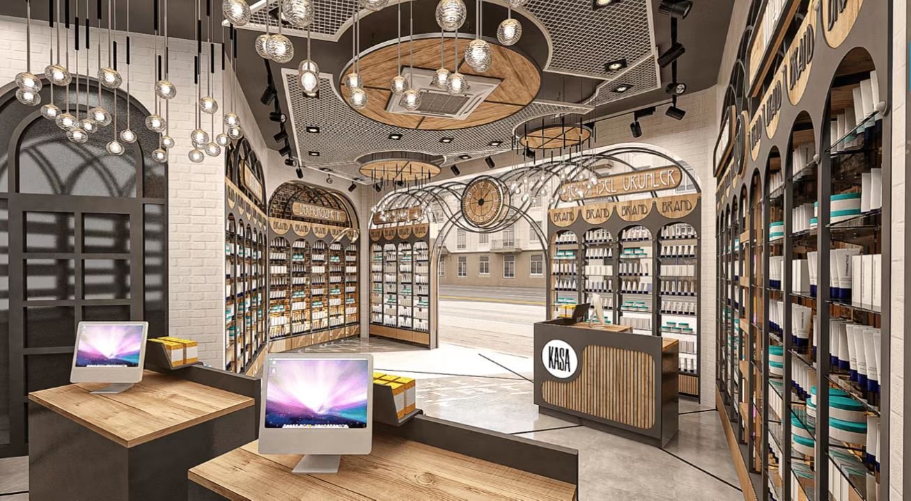 Мебель для аптек из массива дерева