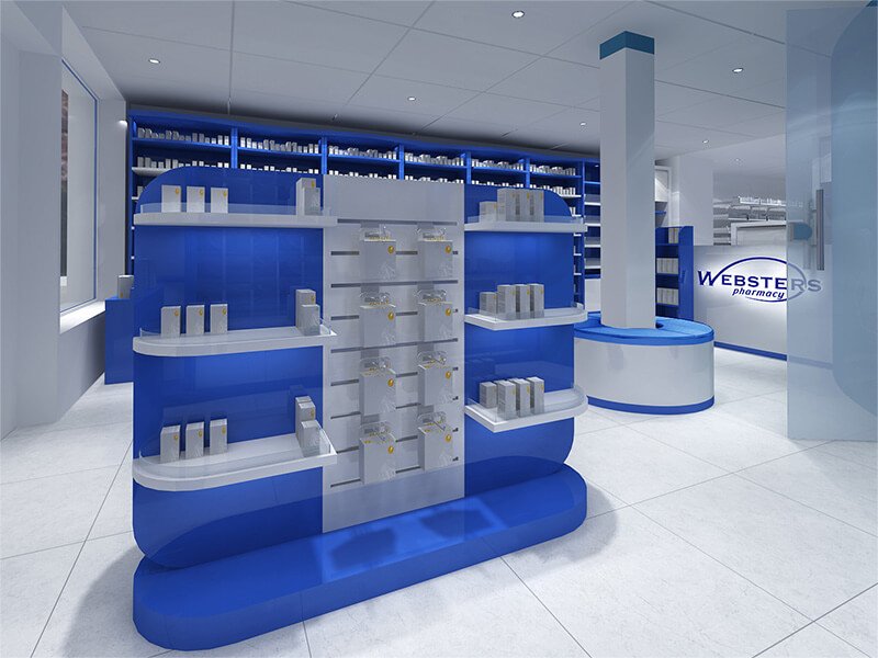 Espositore per negozi di farmacia Espositore per negozi di farmacia
