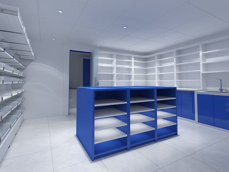 Espositore per negozi di farmacia Espositore per negozi di farmacia