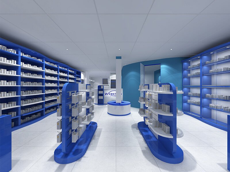 Espositore per negozi di farmacia Espositore per negozi di farmacia