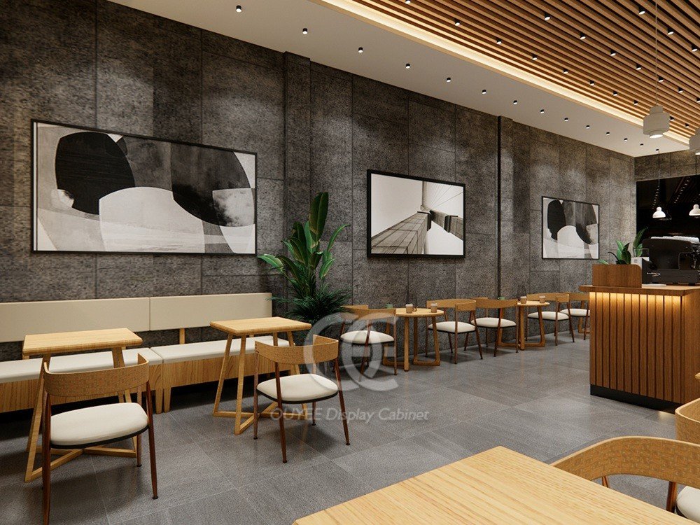 Modern Coffee Shop Interior Design & Custom Fixtures Manufacturers (1)