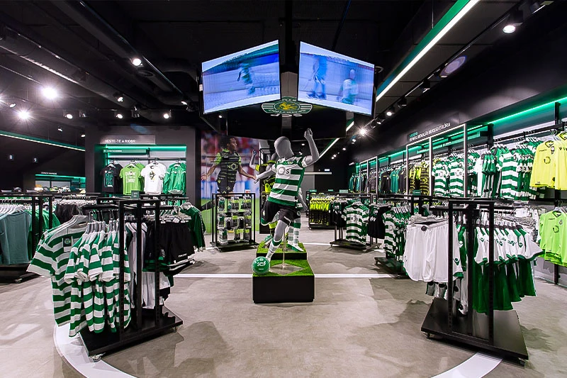 Sportswear Store Clothing Display