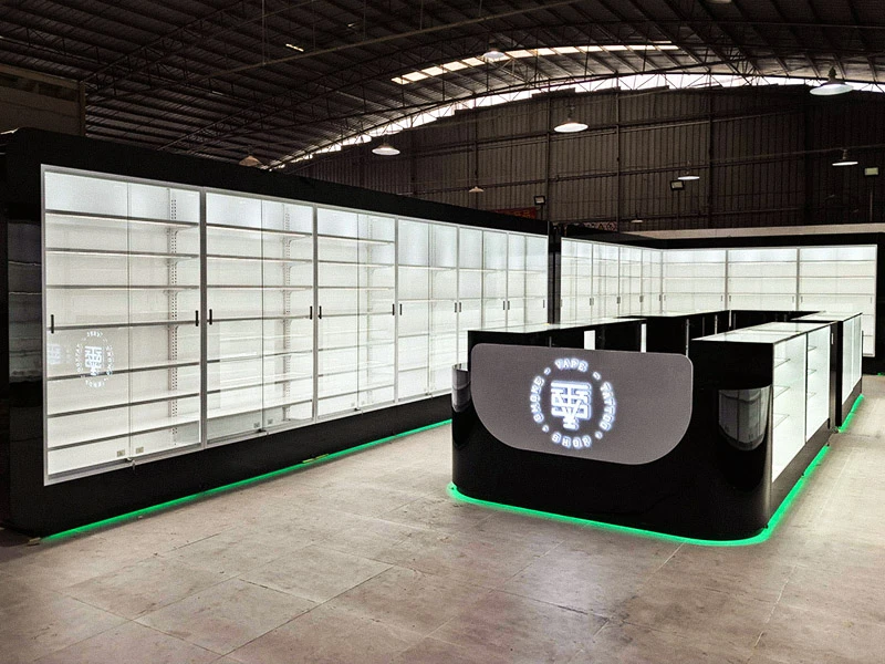 smoke shop fixtures Materials