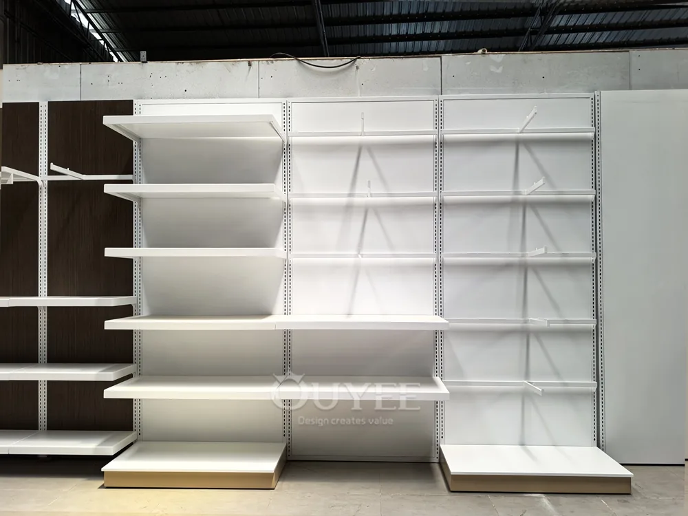 Minimalist White Wall Display Rack System 07