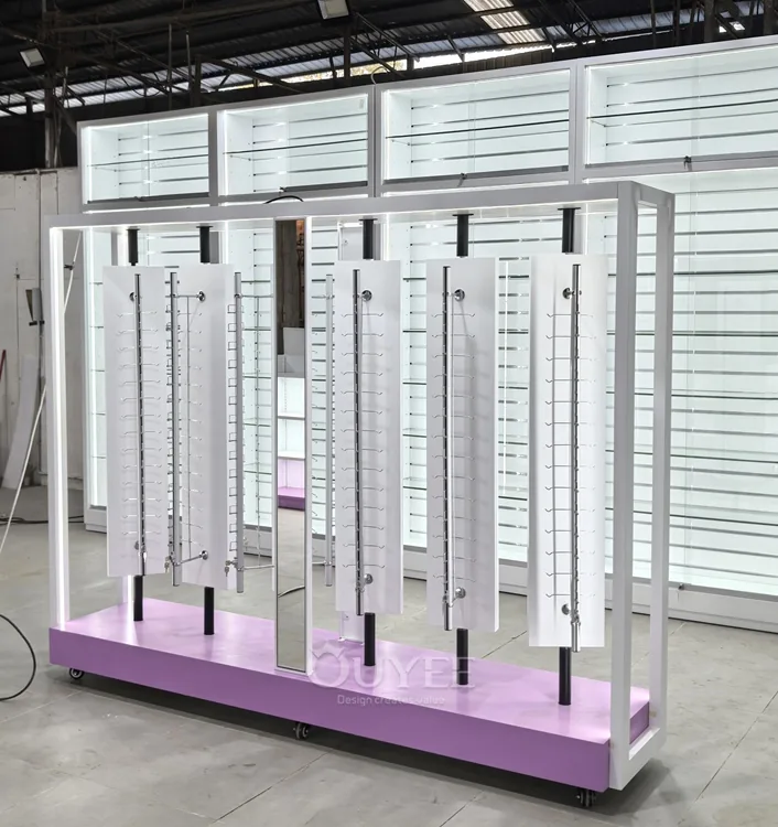 حامل عرض من نوع ستاند فريد من نوعه مصنوع من الخشب الأبيض 01