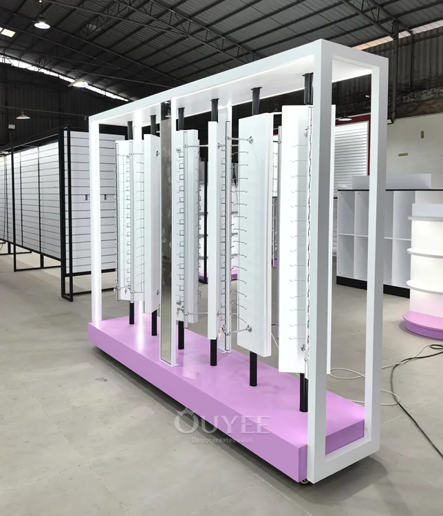 حامل عرض من نوع ستاند فريد من نوعه مصنوع من الخشب الأبيض 02