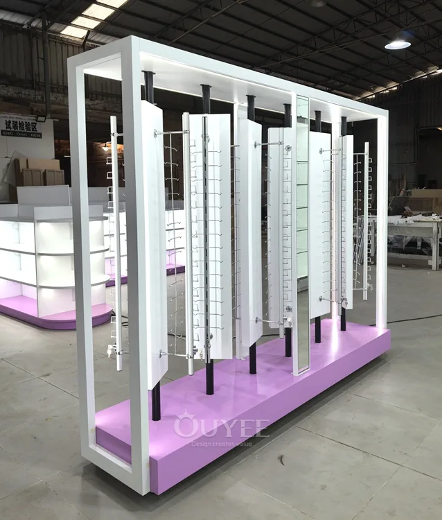 حامل عرض من نوع ستاند فريد من نوعه مصنوع من الخشب الأبيض 03