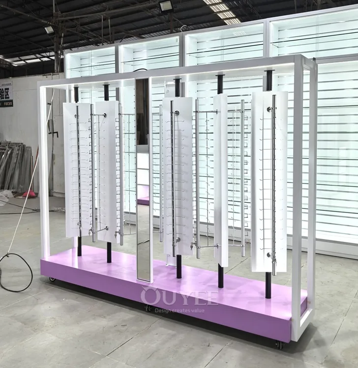 حامل عرض من نوع ستاند فريد من نوعه مصنوع من الخشب الأبيض 04