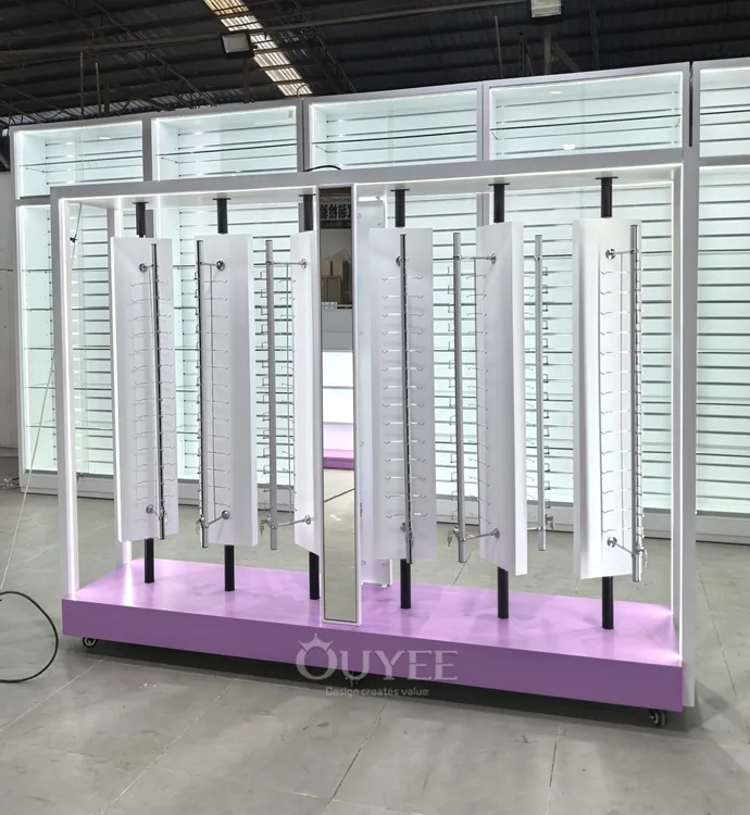 حامل عرض من نوع ستاند فريد من نوعه مصنوع من الخشب الأبيض 05