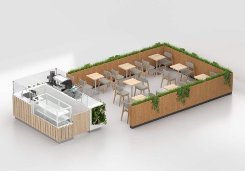 Wooden Coffee Kiosk