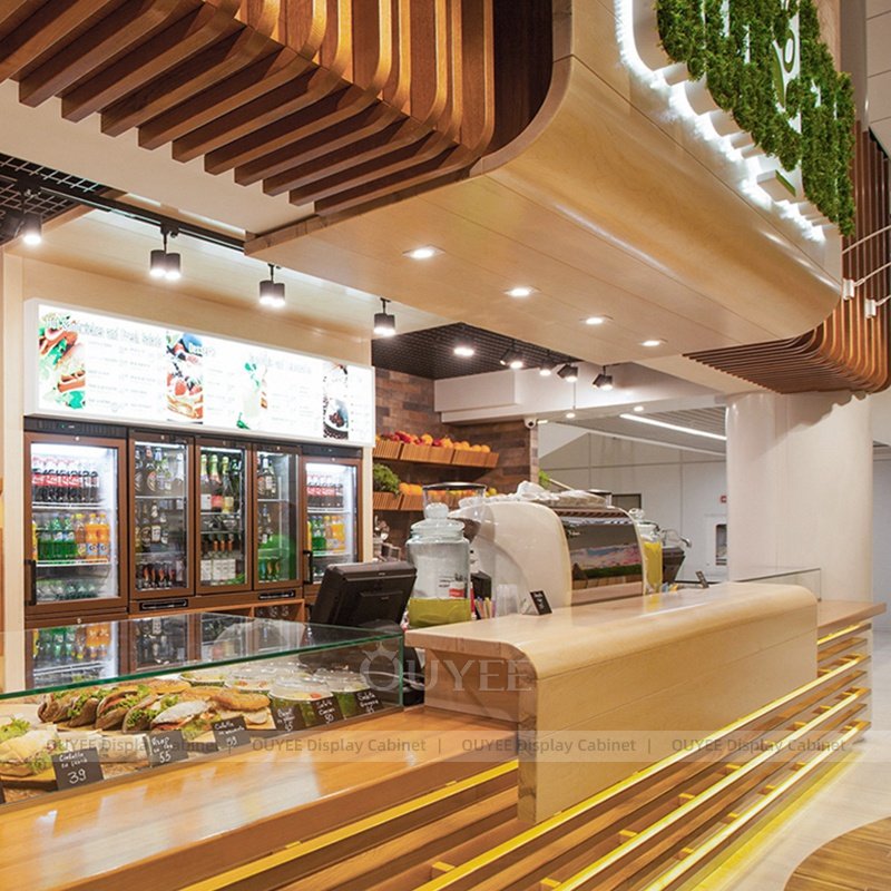 Kaffeehaus-Gebäck-Präsentationstheke (6)