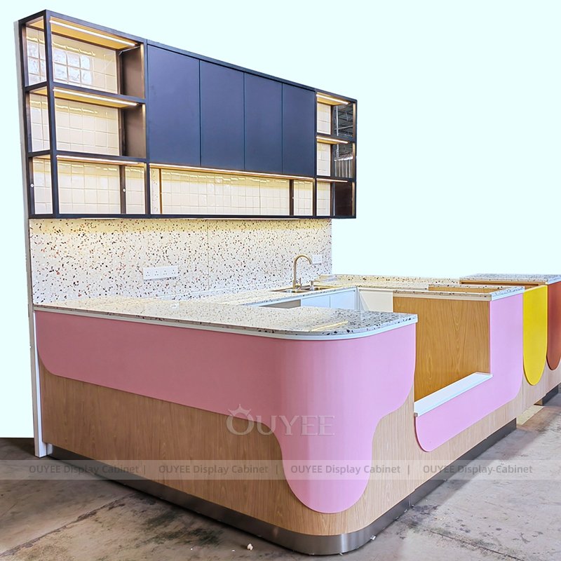 カラフルなコーヒーカウンターデザイン(5)