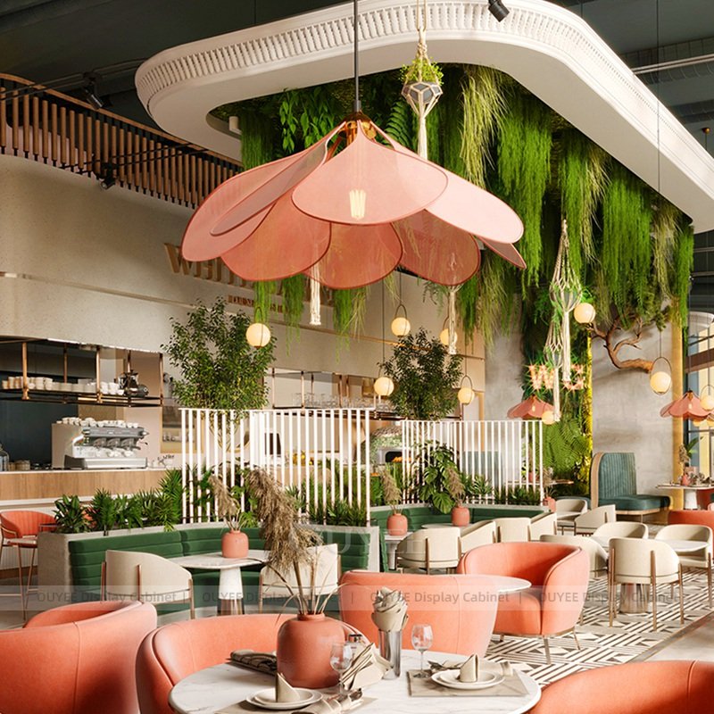 グリーンブース座席デザインコーヒーショップ (5)