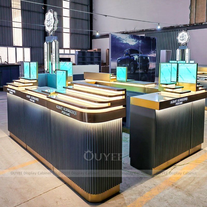 luxury-modern-perfume-display-kiosk-gold-gray (1)