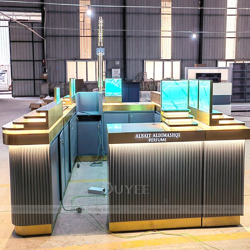 luxury-modern-perfume-display-kiosk-gold-gray (2)