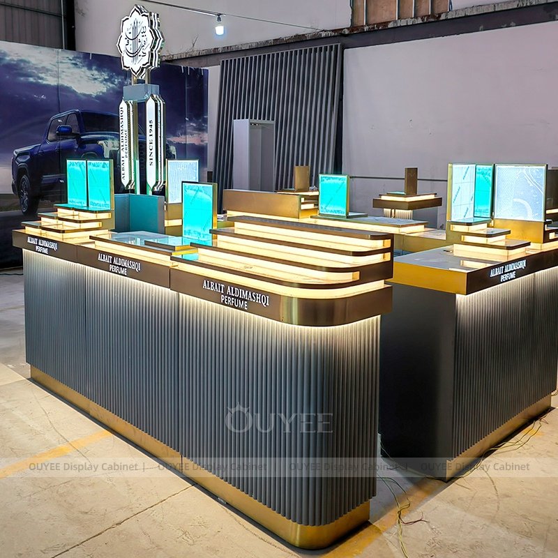 luxury-modern-perfume-display-kiosk-gold-gray (3)