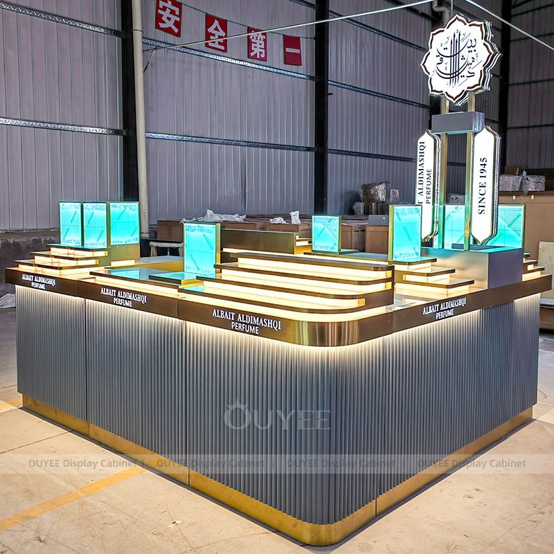 luxury-modern-perfume-display-kiosk-gold-gray (4)