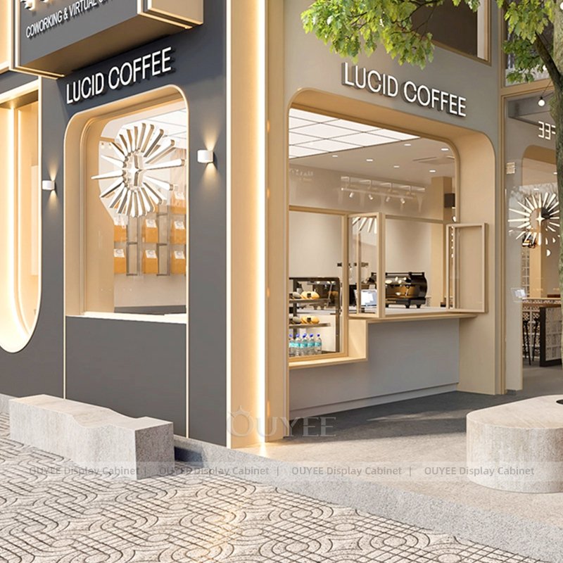 ミニマリストコーヒーウィンドウキオスクデザイン(1)