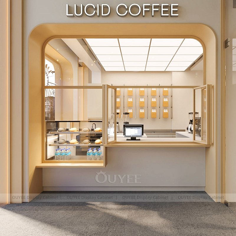 ミニマリストコーヒーウィンドウキオスクデザイン(2)