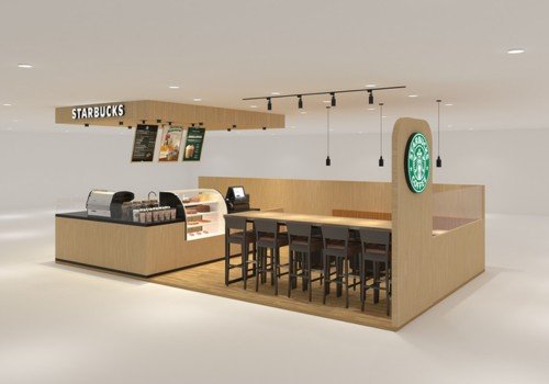 starbucks coffee kiosk