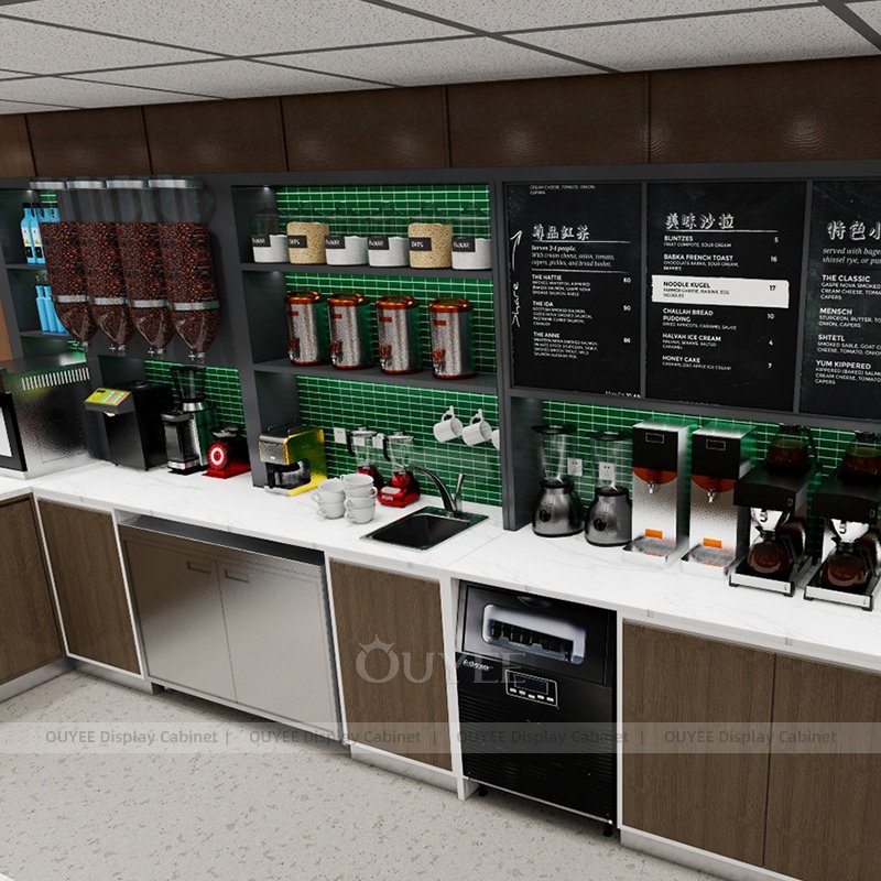 Conception de kiosque à café en forme de U (2)