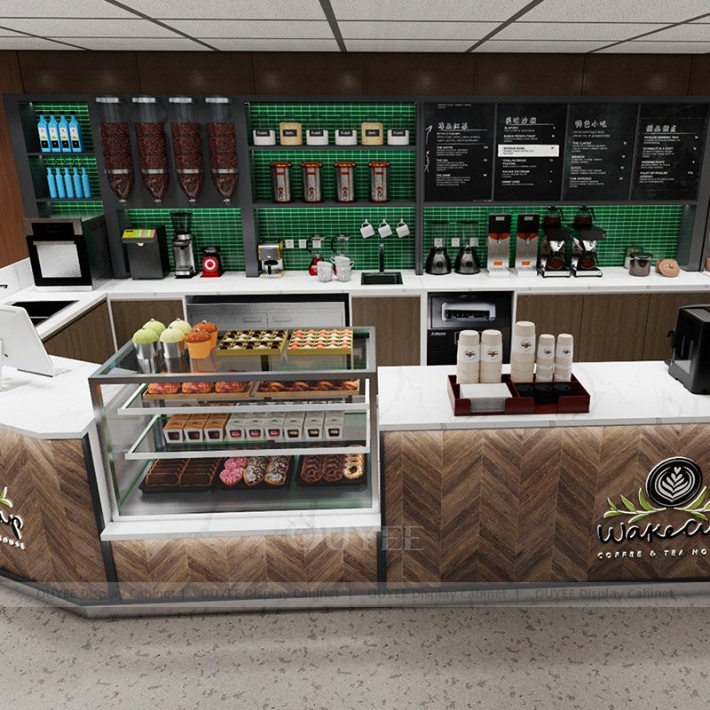 Conception de kiosque à café en forme de U (6)