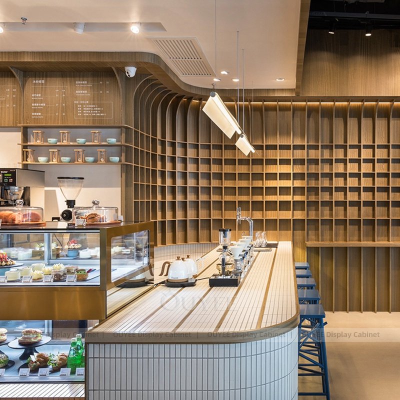 design de balcão de bar de café de madeira (4)