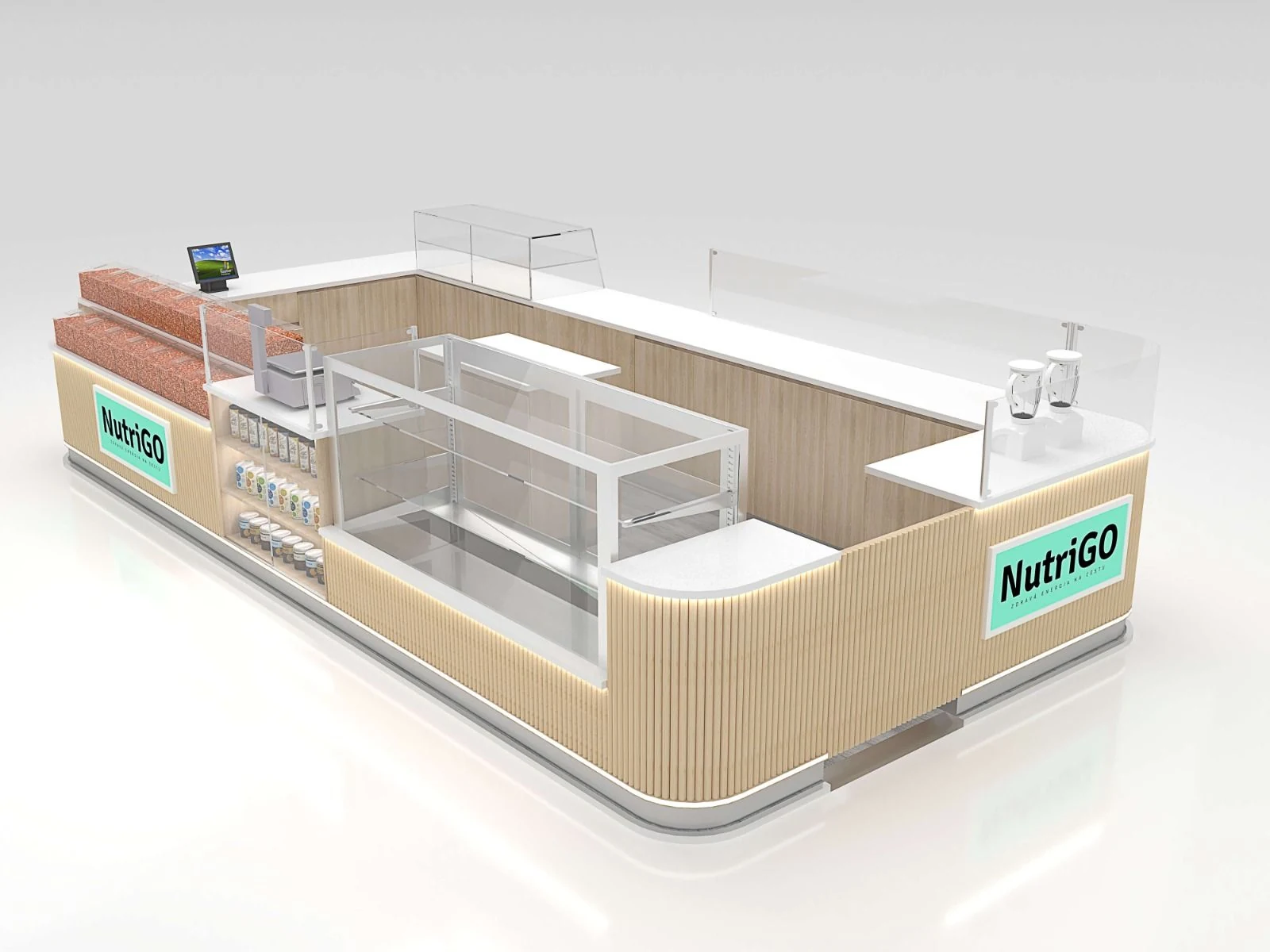 10x20 Feet Snack Kiosk Mall Center Candy Kiosk for Sale candy kiosk view 3