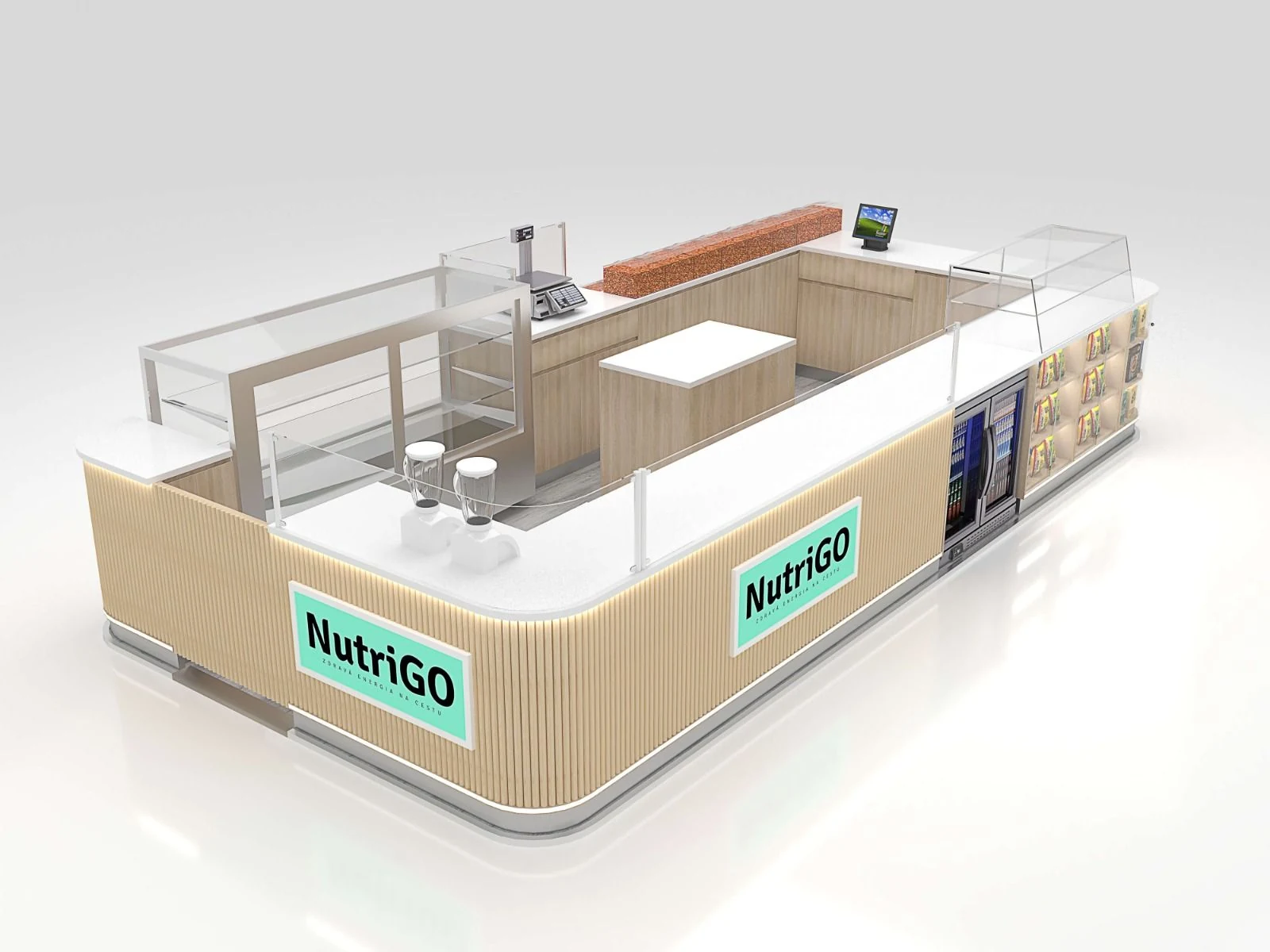 10x20 Feet Snack Kiosk Mall Center Candy Kiosk for Sale candy kiosk view 4
