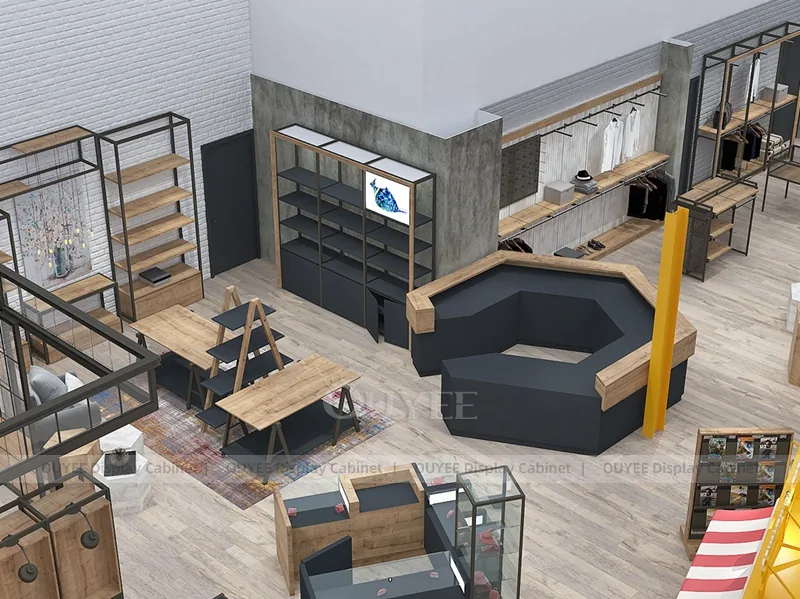 Apparel Store Plan and Layout Concept | Clothing Store Fixture