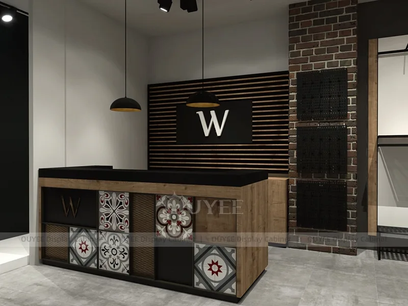 Black Industrial Apparel Display Bay System_05