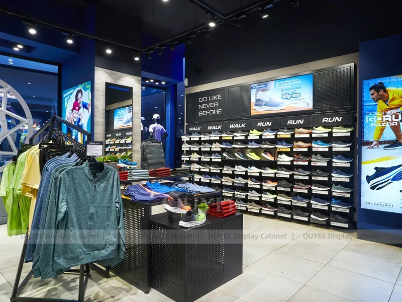 Conjunto de mobiliário para loja de esportes Neon Azul_10