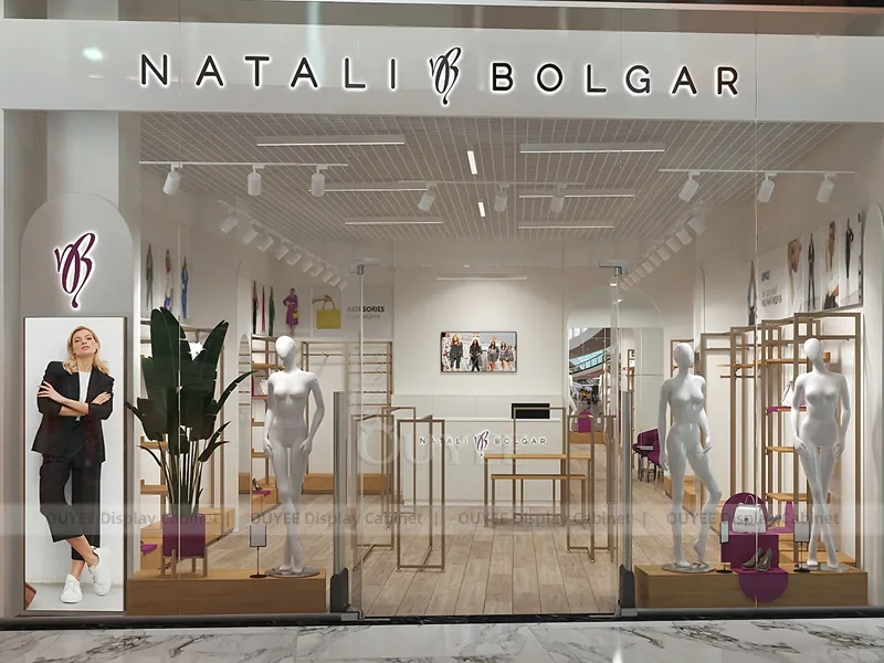 Sistema di binari perimetrali di boutique di moda brillante_01
