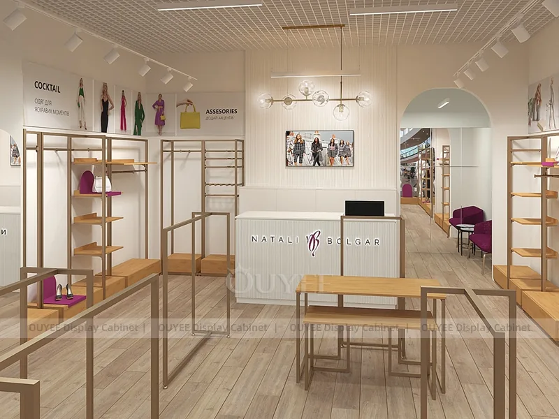 Sistema di binari perimetrali di boutique di moda brillante_13