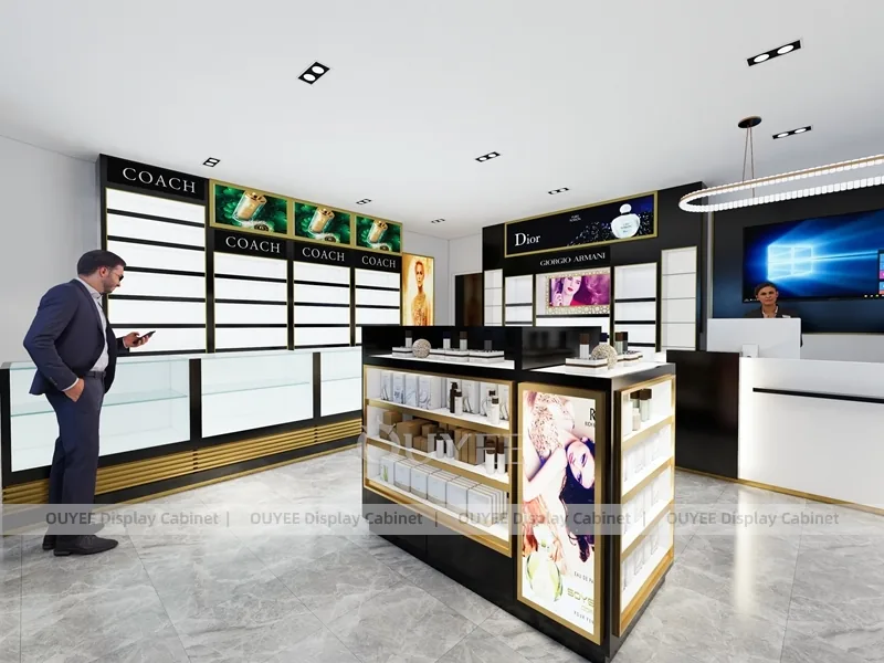 Bright Modern Perfume Retail Layout With Central Tester Table_03