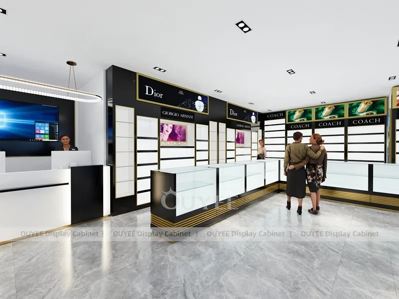 Bright Modern Perfume Retail Layout With Central Tester Table_05