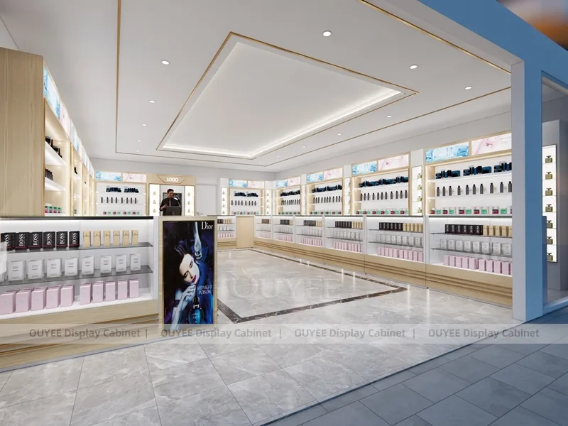 تصميم متجر عطور مدمج مع حالات عرض محيطية_03