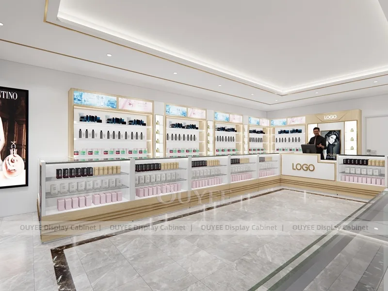 تصميم متجر عطور مدمج مع حالات عرض محيطية_07