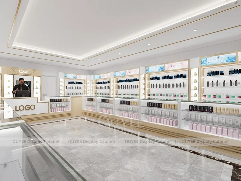 تصميم متجر عطور مدمج مع حالات عرض محيطية_08