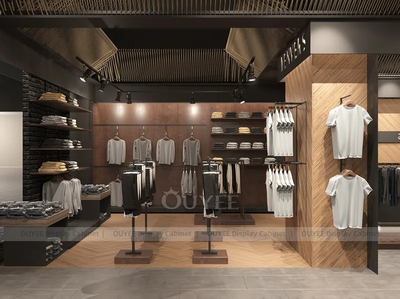 Colección de Exhibición de Boutique de Ropa para Hombres de Lujo Oscuro_27