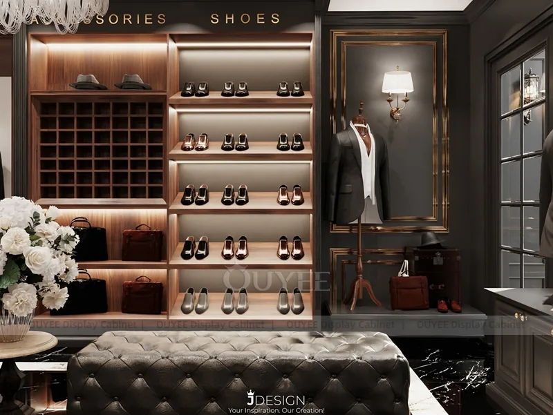 Dark Luxury Menswear Shoe and Suit Showroom_04