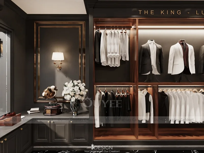Dark Luxury Menswear Shoe and Suit Showroom_05