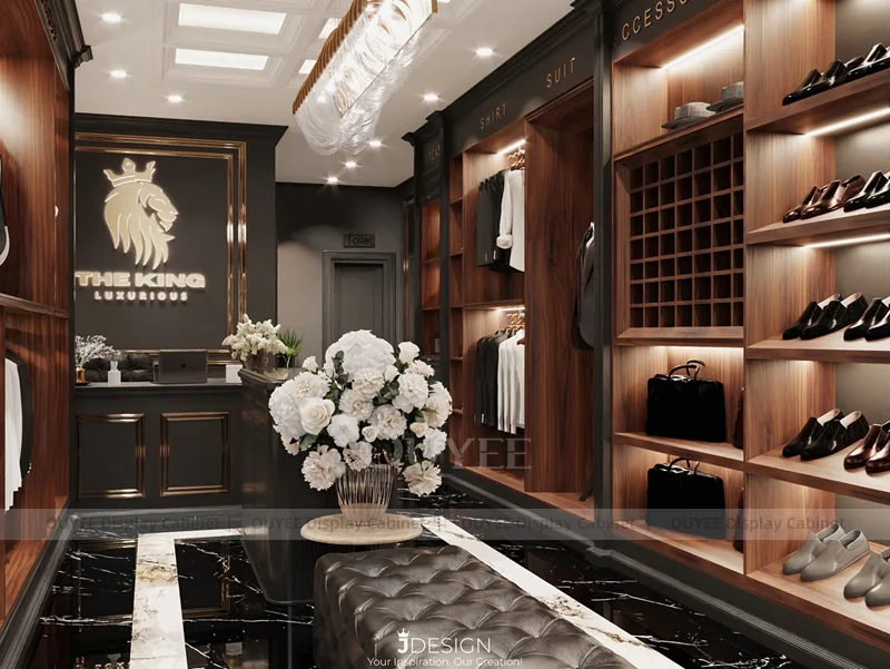 Dark Luxury Menswear Shoe and Suit Showroom_08