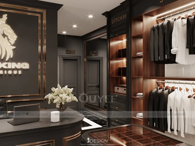 Dark Luxury Menswear Shoe and Suit Showroom_09
