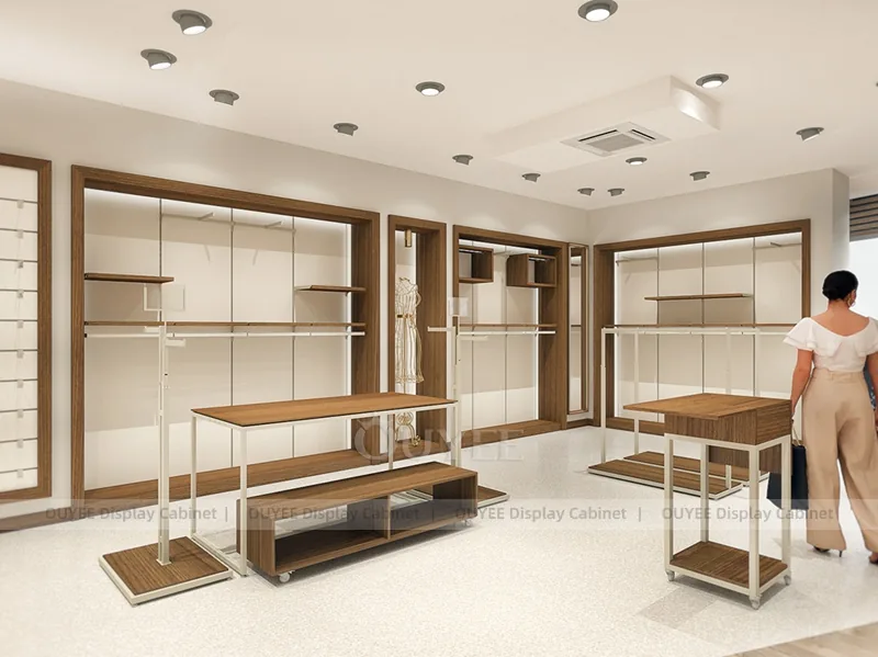 Fachada Elegante y Conjunto de Boutique de Madera Cálida_10