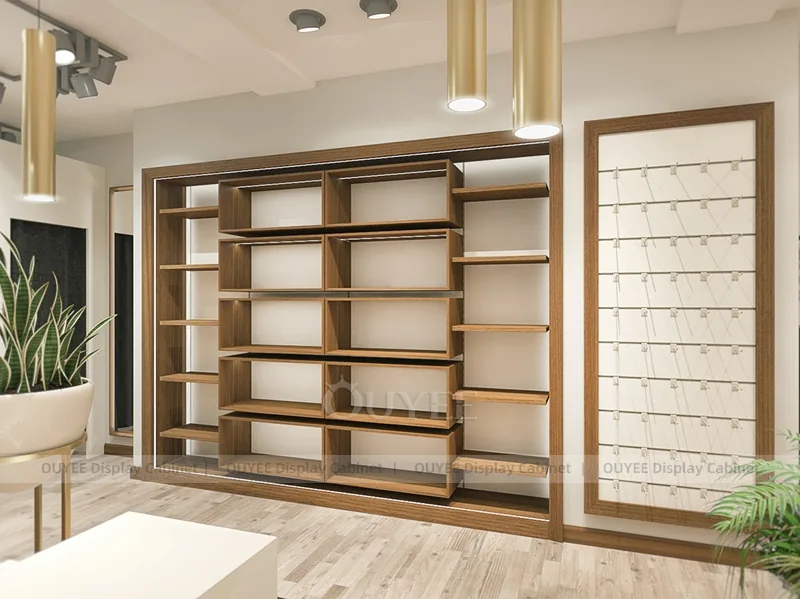 Fachada Elegante y Conjunto de Boutique de Madera Cálida_12