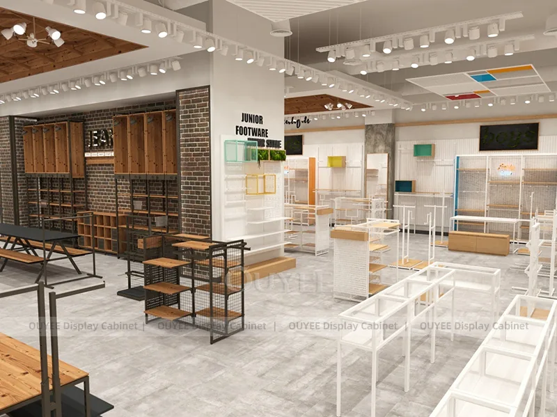 Aménagement de mobilier pour boutique de chaussures juniors_03