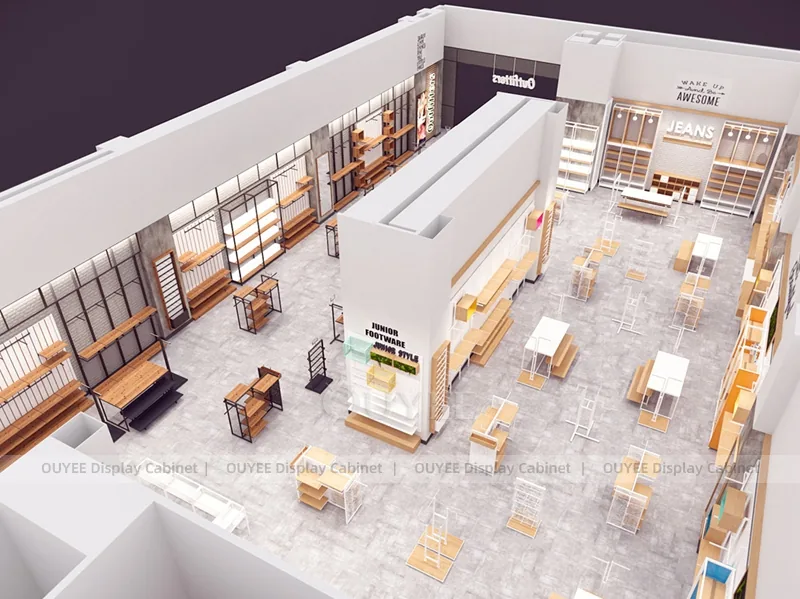 Aménagement de mobilier pour boutique de chaussures juniors_07