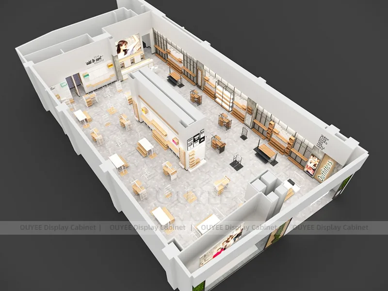 Aménagement de mobilier pour boutique de chaussures juniors_11